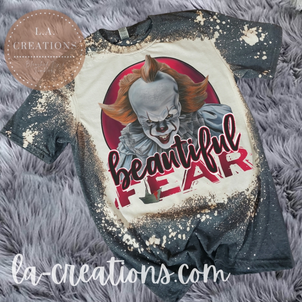 Beautiful Fear Pennywise Bleached Tee Small-3x